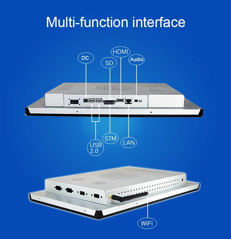 Waterproof 21.5 inch capacitive touch android tablet monitor embedded industrial KIOSK RK3288 WIFI 4G all in one computer