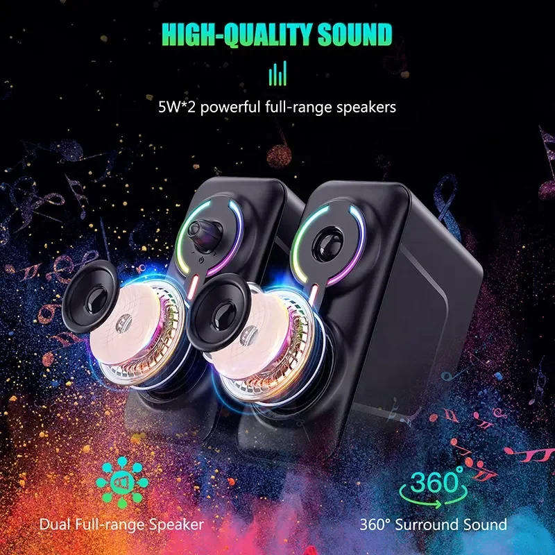 Onikuma Waterproof L6 10W BT / AUX RGB Portable Speakers USB 3.5mm Player Hifi sound quality Outdoor Wireless Bluetooth Speakers