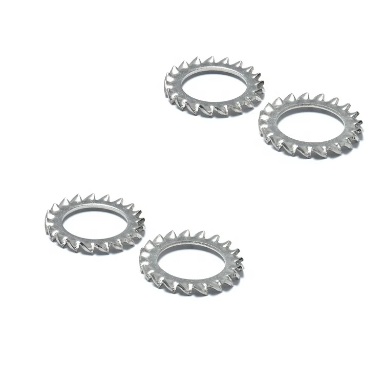 DIN6798A Serrated External Tooth Plain Locking External Teeth Lock Washer  Stainless Steel 304/316