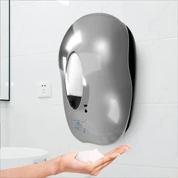 touch free customized induction sensor touchless smart stainless steel wall mount liquid automatic foam soap dispenser