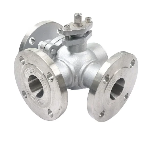 dn50 1000wog Factory Directly Wholesale 3-Way Flange Control Relief Thermostatic Ball Valve