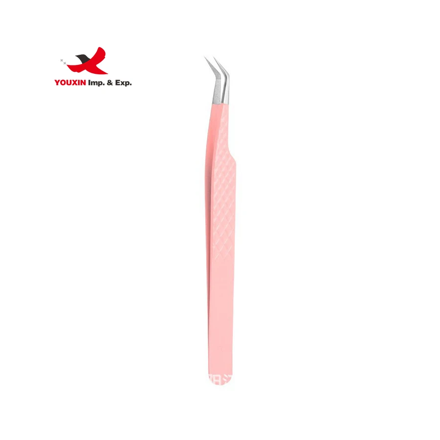 wholesale Private Label Lashes Applicator Tweezers Bulk Magnetic Lash Tweezers Packaging False Eyelash Tweezers