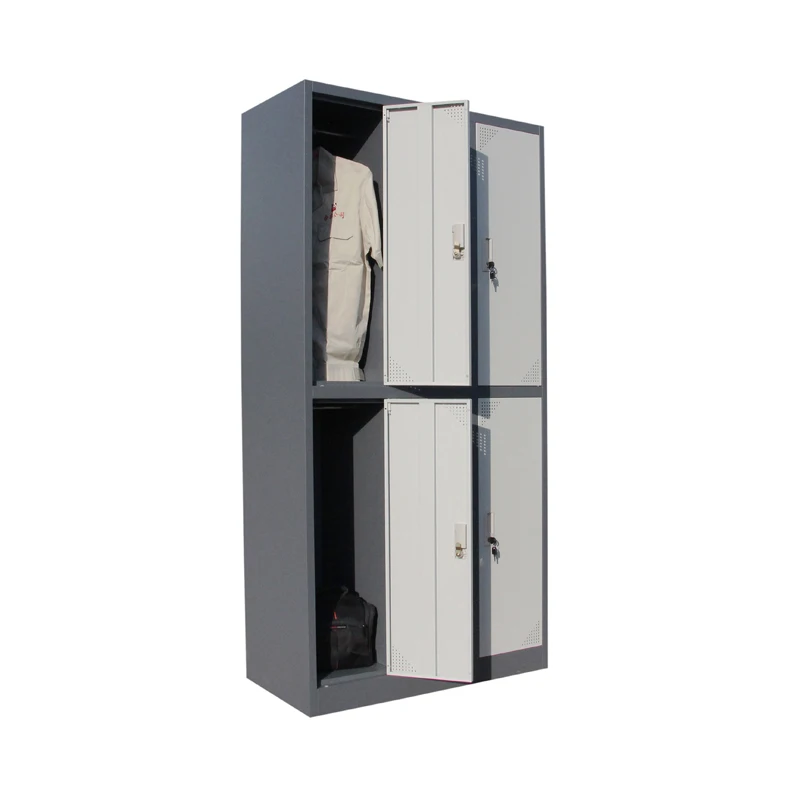Hot Selling Metal Cabinet Supplier Customized OEM Gym Office 6 Door Locker Staff Clothing Shoe Cabinet For Changing Room