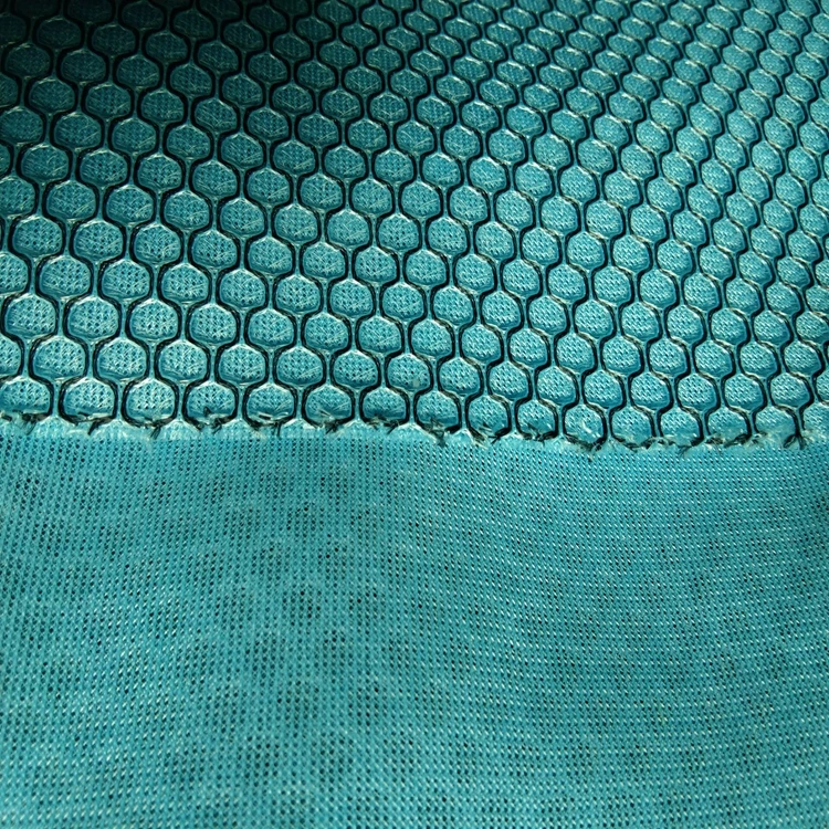 100% Polyester Cooling Breathable Black Honeycomb 3d Air Mesh Fabric For Backpack