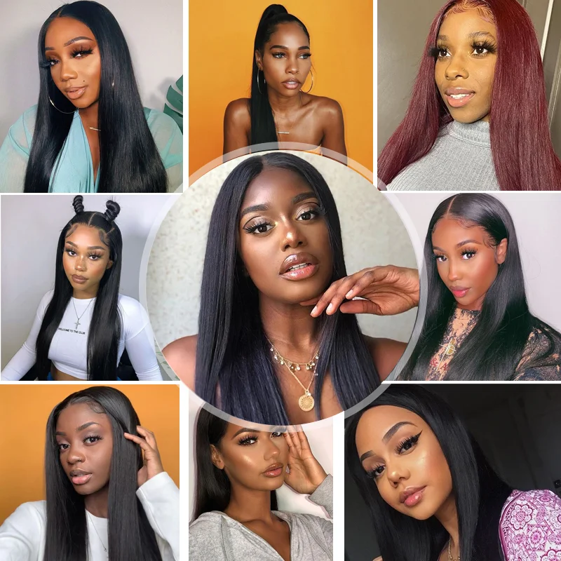 Virgin Hair 9A 10A 12A Grade Cuticle Aligned Human Hair Free Sample Mink Brazilian Bone Straight Hair Extensions Bundles