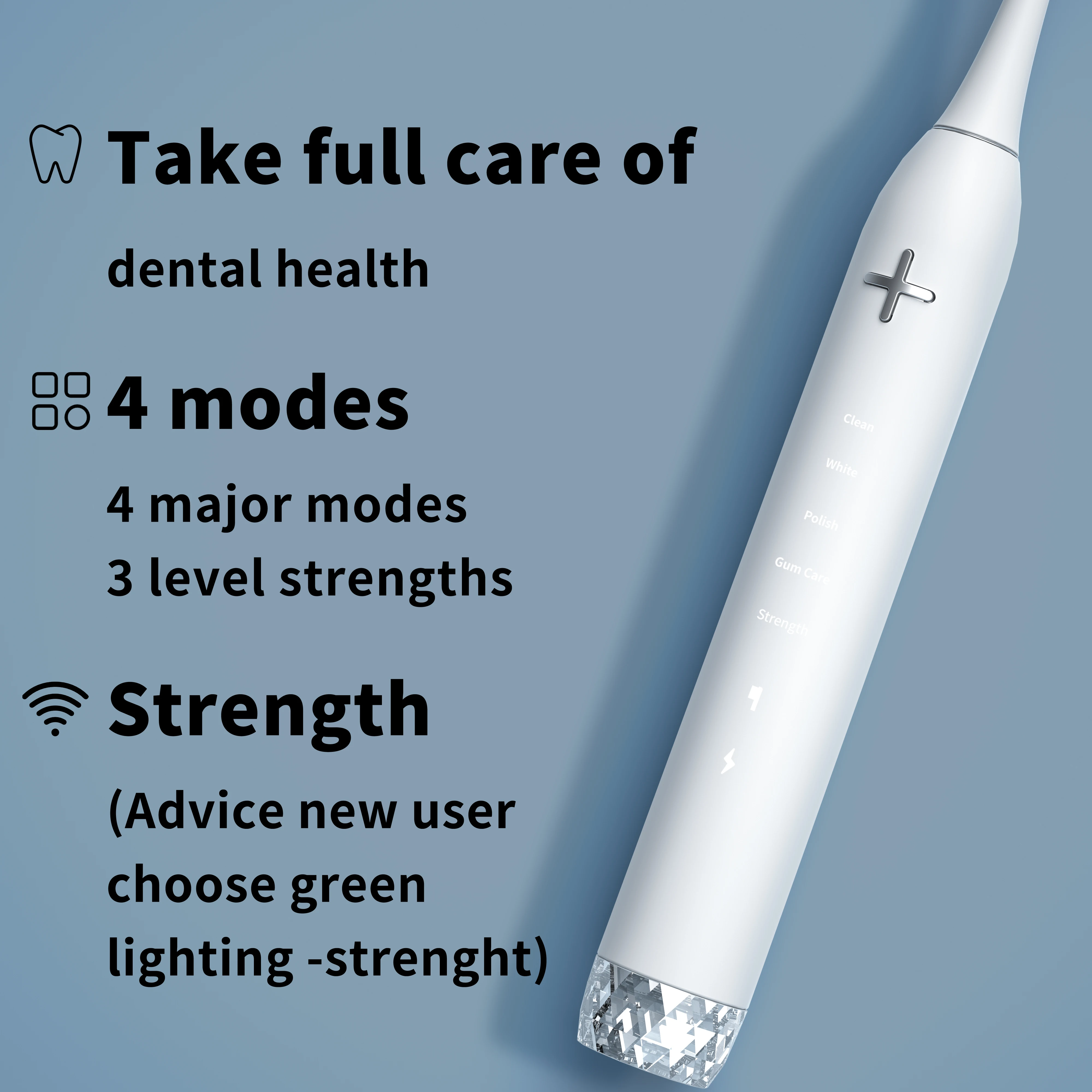 Перезаряжаемая отбеливающая звуковая электрическая зубная щетка типа C фирменная мягкая щетина Dupont OEM оптом