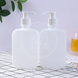Wholesale 500ml large shampoo lotion plastic Hdpe square foam pump bottle