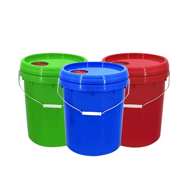 Factory Wholesale Food Grade PP 5 Gallon Plastic Bucket Pail With Lid And Handle Custom Fishing Bucket