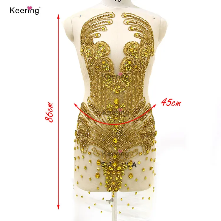 WRA-245 Keering пришить разных цветов с украшением в виде кристаллов из сетчатой ткани ярко-оранжевый изготовленный на заказ аппликация страз и отделка