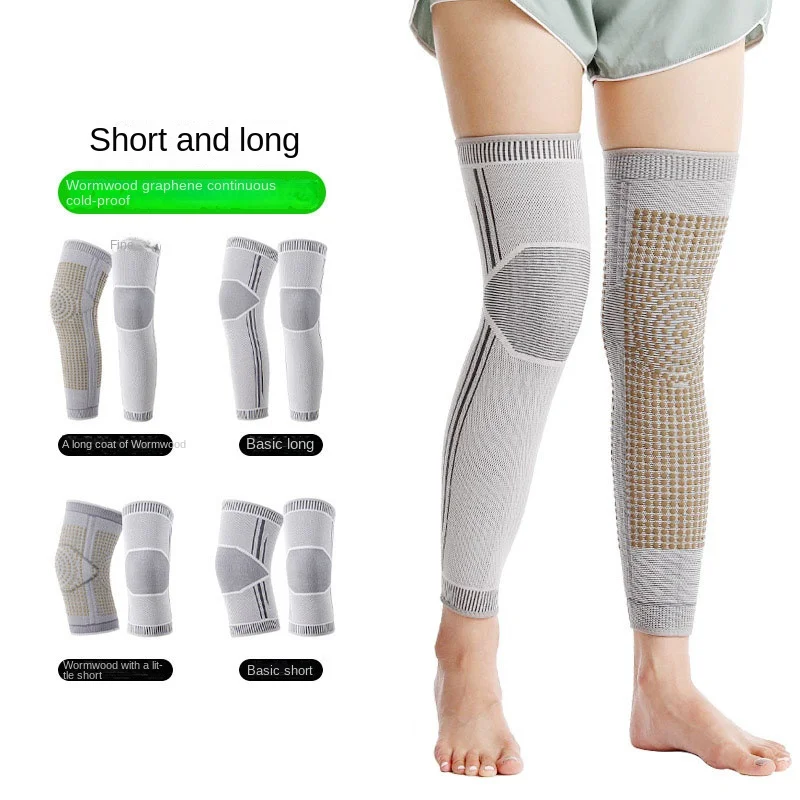 2024 Men And Women Graphene double-sided wormwood knee protector warmth cold protection cyclists Knee Brace