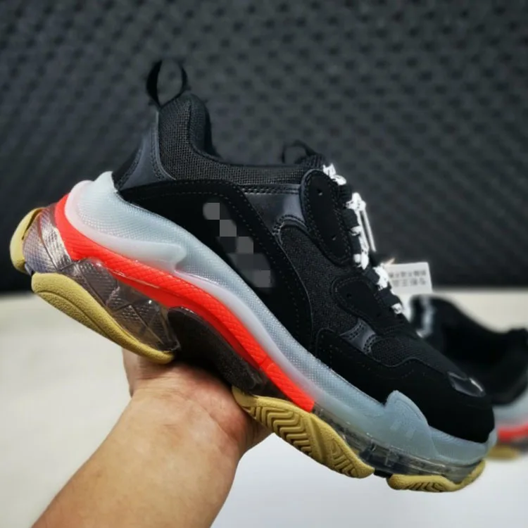
Balanciaga Shoes Women Sports Sneakers Original Quality Brand Logo Men Air Cushion Triple S Trainers Running Shoes 
