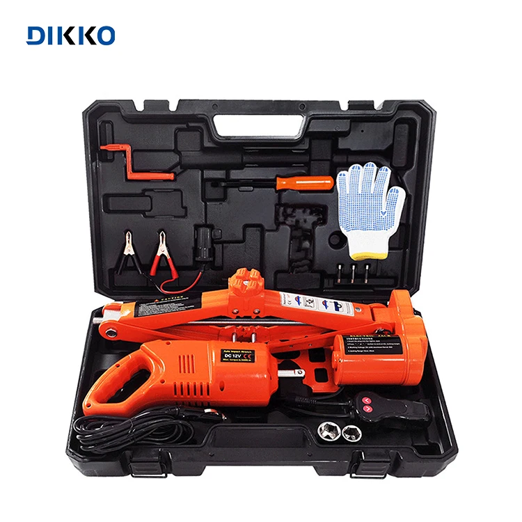 Portable 3 in 1 Electric Jack With Impact Wrench 12volt Electric Car Scissor Jack 1T 2T 3T Electric Scissor Jack for Car pickup