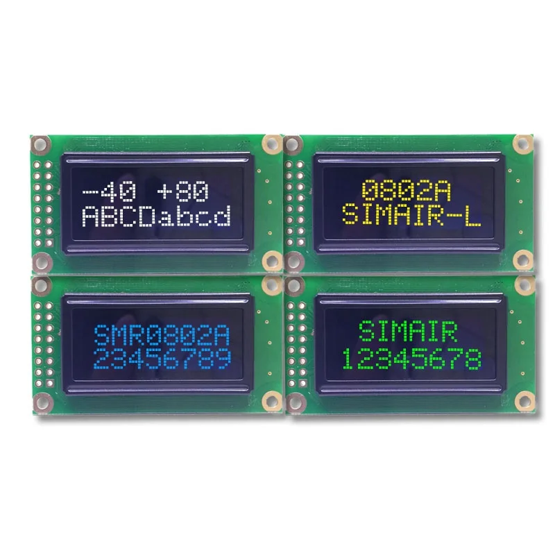 1.62 Inch 0802  Display Module WS0010 with 6800/SPI Interface 8x2 Character Oled Display