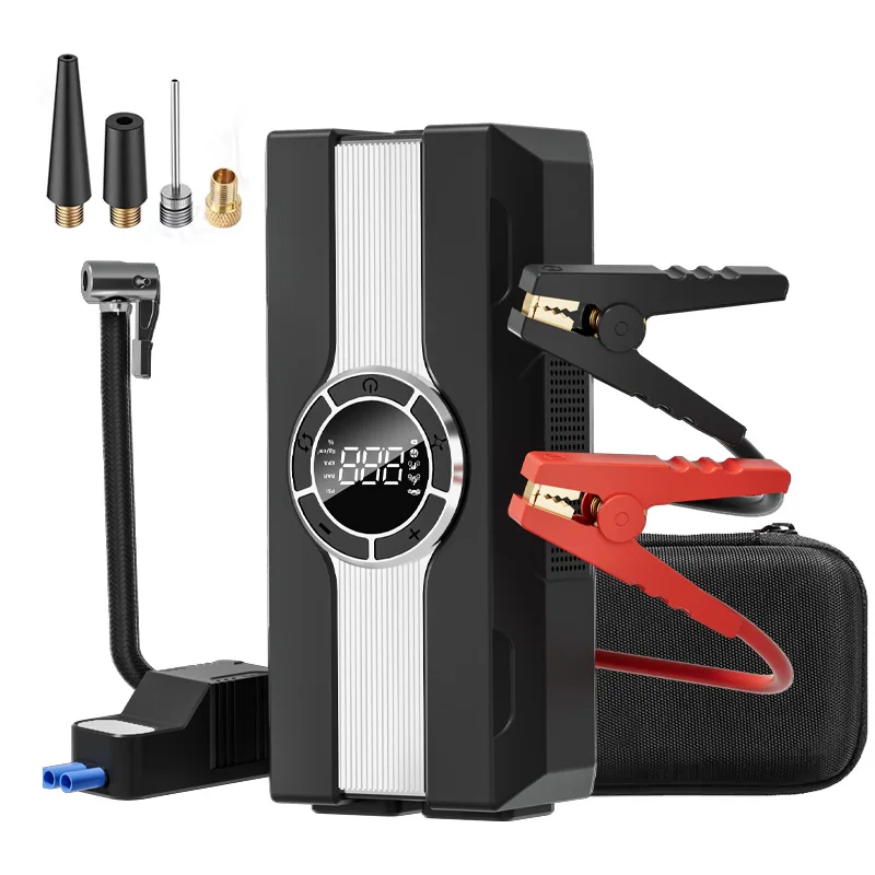 Manufacturer Wholesale Car Jump Starter Multifunctional Air Pump With Car Starting Power Clip