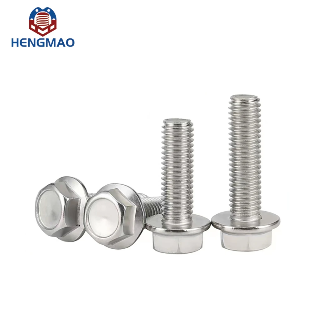 Factory Price M6 M8 M10 M12 DIN6921 SS304 SS316 Hex Flange Bolt