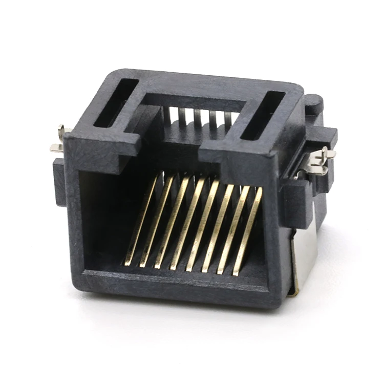 RJ45 Modular Mid Mount 8.6MM SMT Type RJ-45 8P8C Female Socket Connector