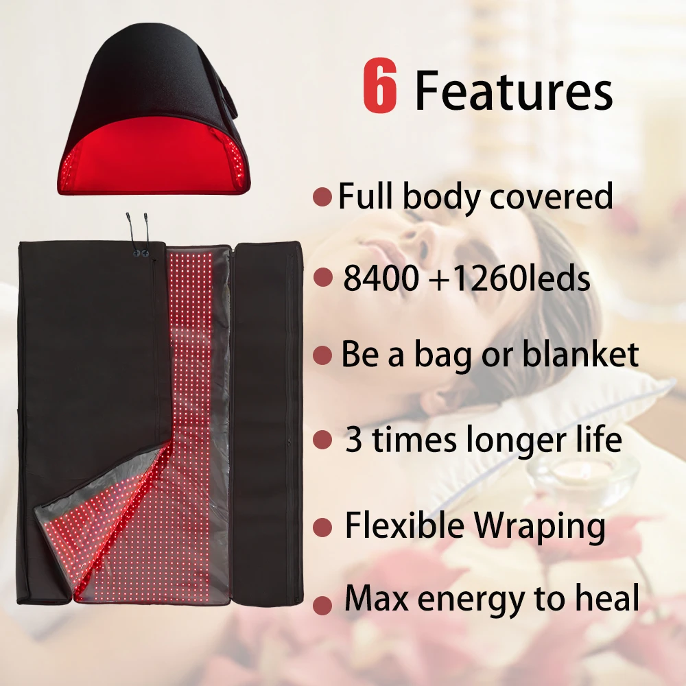 Red LED Light Full Body Covered Pad Red Light Therapy Lipo reduce Wrap Mat Body Slim Weight Loss and skin care