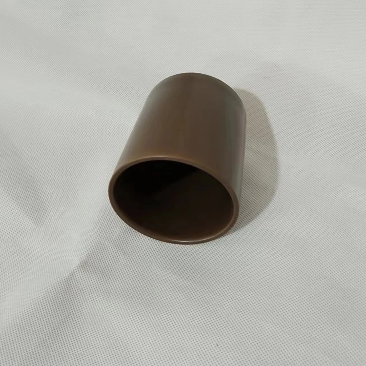 Wholesale Brown Glaze Ceramic Candle Container Jars Handmade Matte Cylinder Vessels Home Decoration Custom Christmas Scented Wax