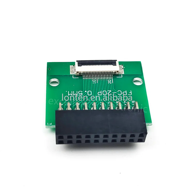 Custom FFC/FPC 0.5mm Connector SMT Adapter to DC3 Female Header 2.54mm Pitch Through Hole Cable 6 8 10 12 20 24 30 40 PIN