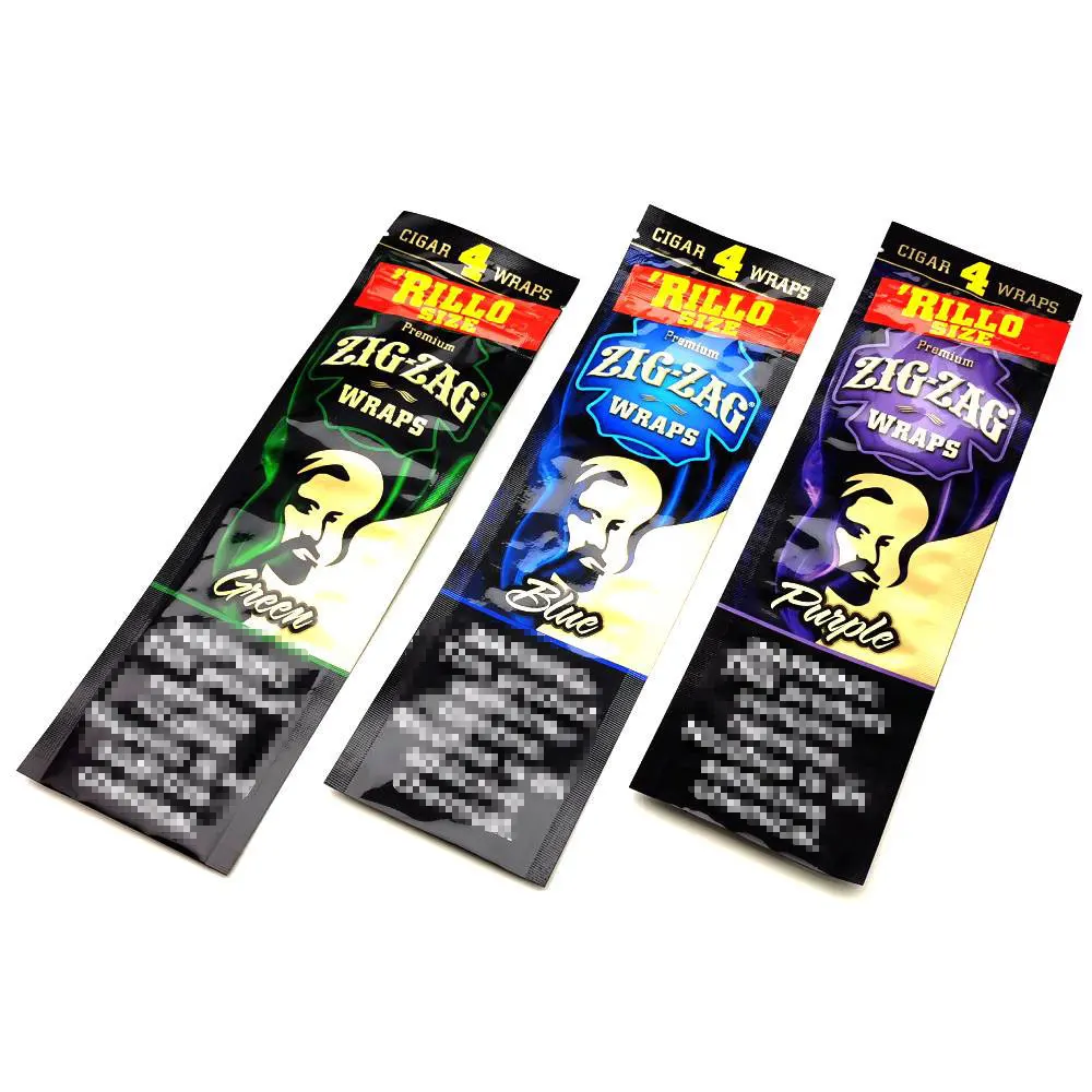 Factory Customizing Printed Aluminum Foil Package Bag heat seal pouch for cigar packaging wrap