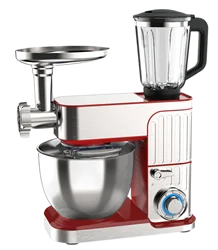 Dubai Hot Sale Stainless Steel Bread Food Mixer Home Use Cake Stand Mixer With Blender Meat Grinder