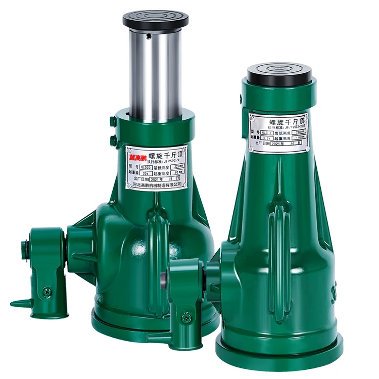 popular construct 25t screw jack green bottle jack