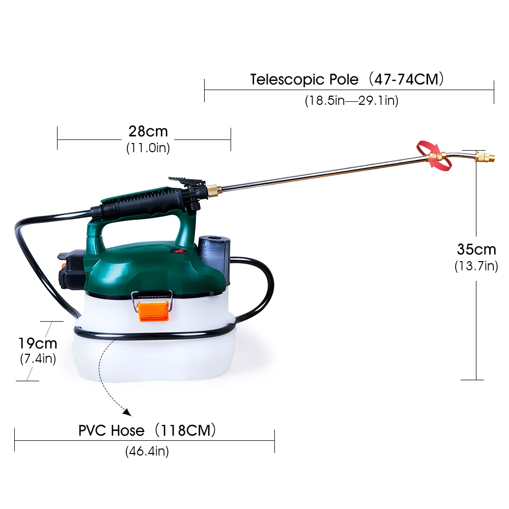 EAST Garden Tools 20V  Plant Insect Repellent Disinfection Agricultural Battery Electric Press Mist Sprayer