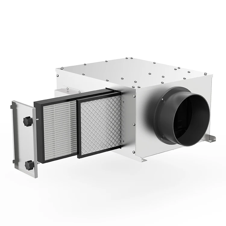 2022 new design h13 hepa ventilation system filter smart air purifier for home allergies pets hair