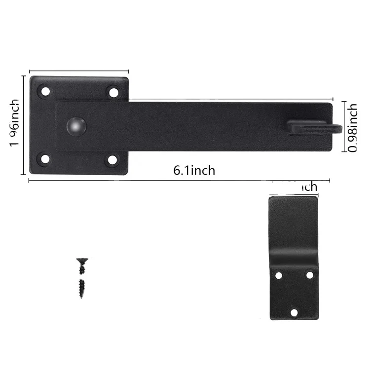 SANKINS Two Sided Flip Gate Latch Barn Door Lock for Security and Privacy, Heavy Duty Metal Lift Latch Hardware