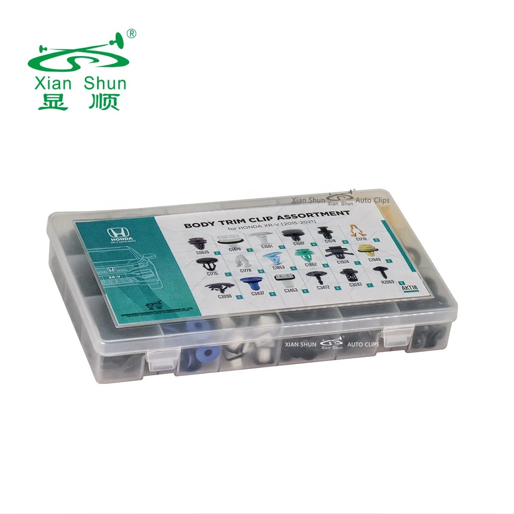 XianShun 698pcs Assortment Kits Car Fastener Clips for HONDA XR-V XRV 2015~2021 Universal Car Repair Assorted kit