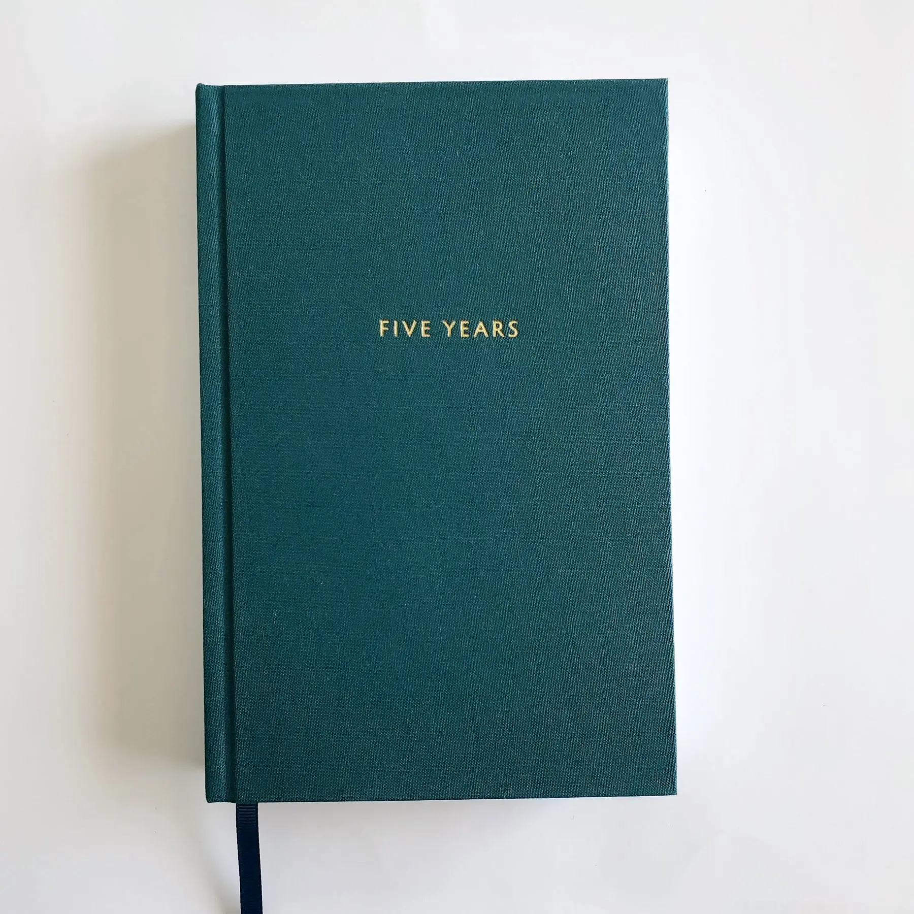 Custom Linen Journal Hardcover With Gold Foil Stamping Logo A5 Fabric Diary Notebooks