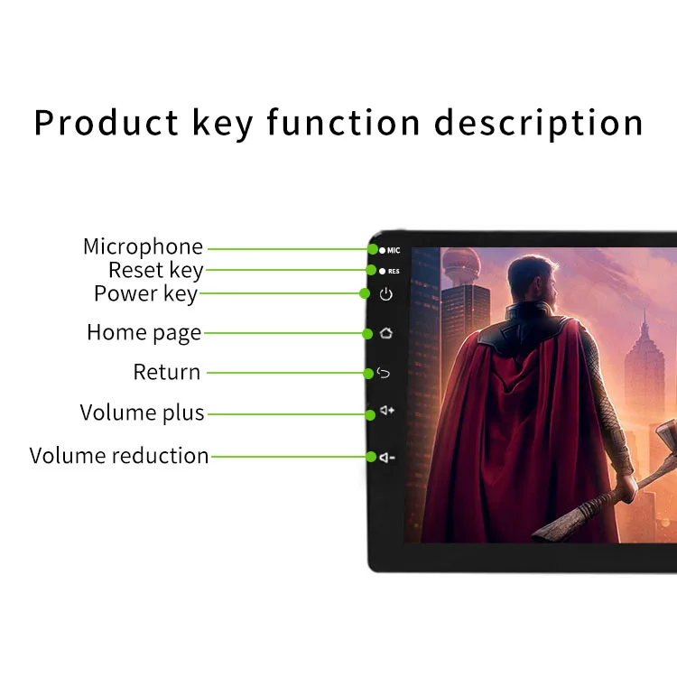 1din android auto elctronic car mp5 multimedia player monitor