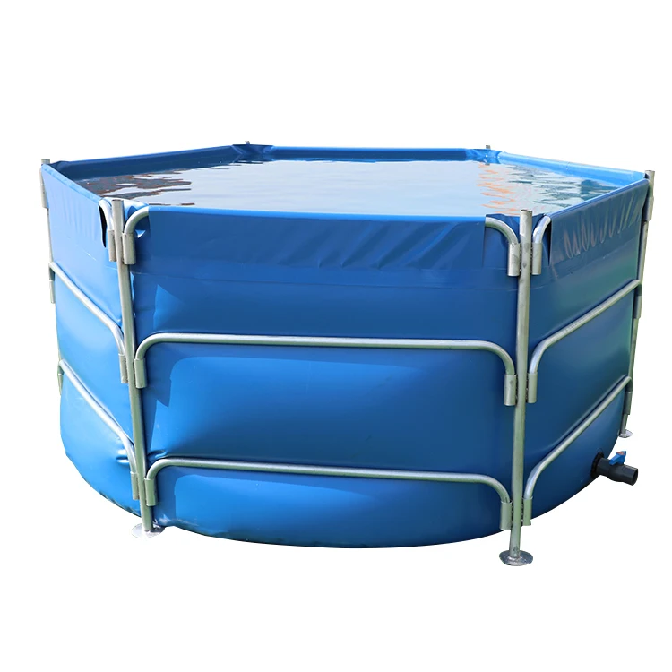 Custom Size Outdoor And Indoor Catfish Tilapia Folding 10000 Litre Pvc Tarpaulin Round Tarpaulin Fish Pond