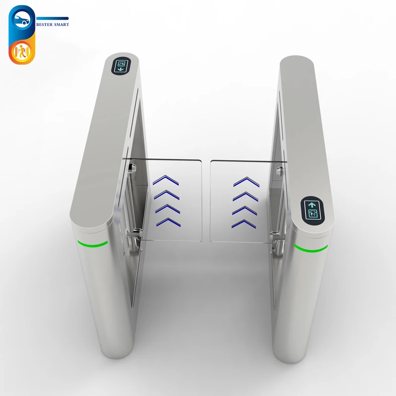 automatic security swing turnstile barrier gate with access control for pedestrian