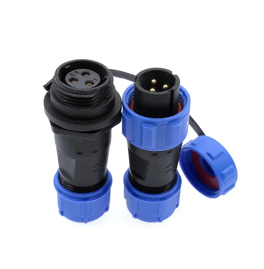 CHENF IP68 Aviation Threaded Coupling Connectors SP13 SP17 SP21 2-9 Pole Cable Mount Electrical Power Waterproof Connector
