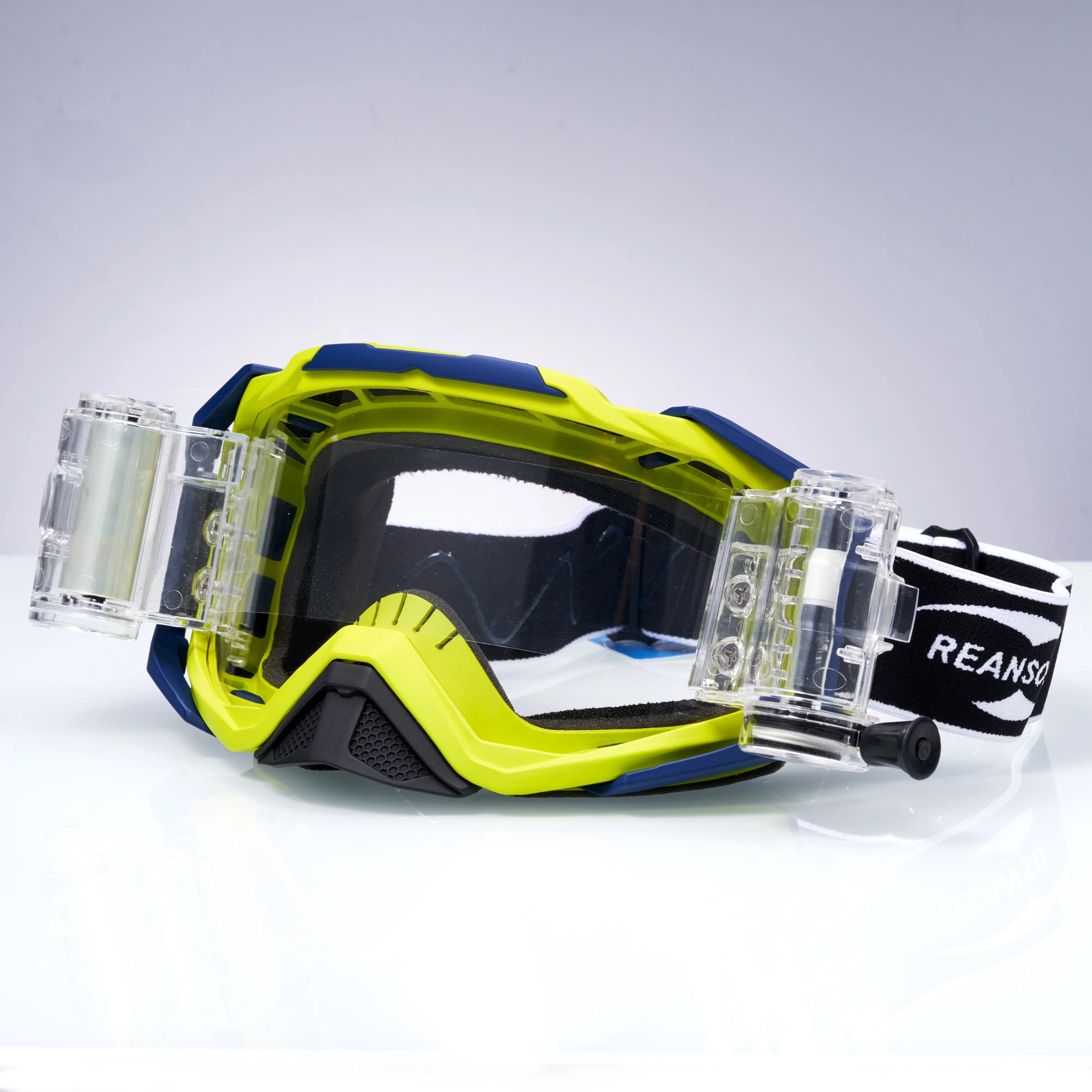 Custom Open Face Racing Motocross Mx Goggles Supplier Dirtbike Goggles with Roll off system / Canister