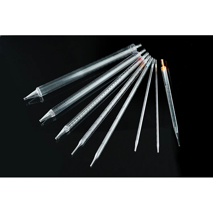 Lab Use Disposable Serological Pipettes transparent serological transfer pipette Sterile Plastic pipette