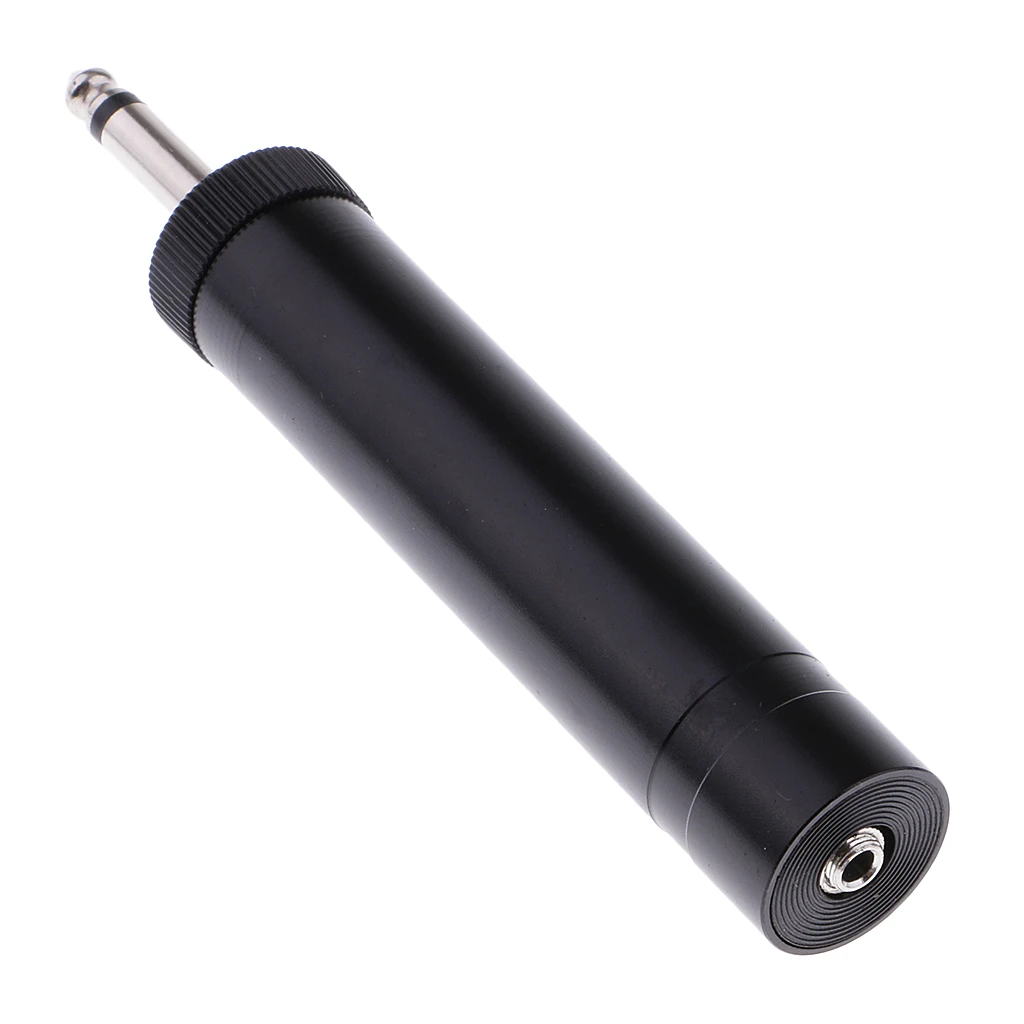 6.35mm Male to 3.5mm Female Audio Adapter Connector Power Supply Converter Plug Clip Lavalier Microphone Amplifier