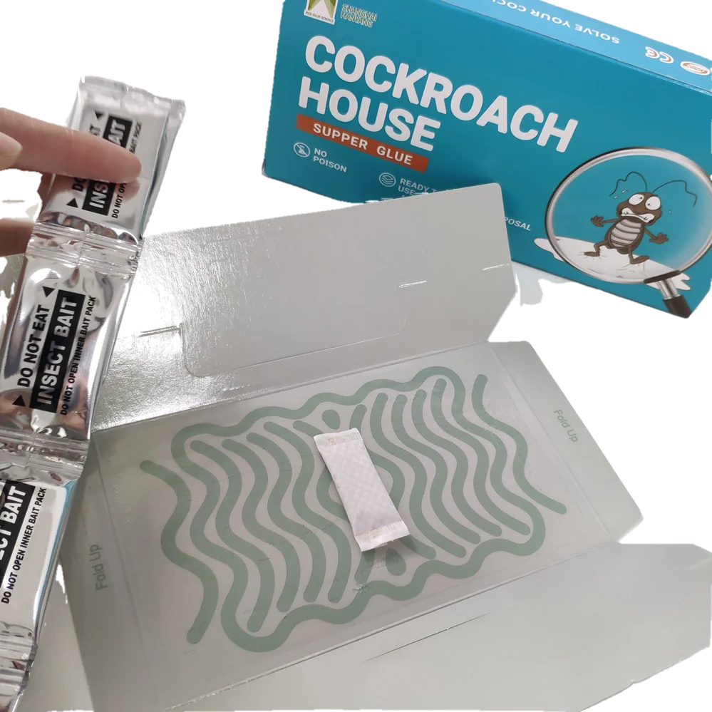 Eco-Friendly Cockroach Glue Board Traps Disposable Insect & Mosquito Control US Size ROHS Certified Gel State Packaged in Bag
