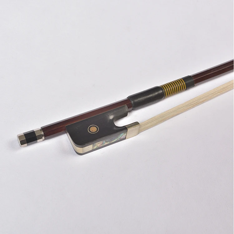 Double Bass Bow French Style Natural Horsehair Brazilwood Octagonal Contrabass Bow