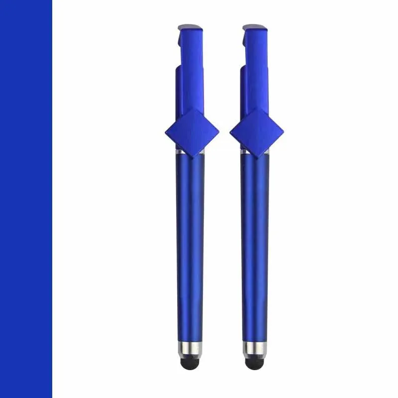 Personalized Logo 3-in-1 Soft Stylus Multifunction Touch Screen Pen with Custom Logo Novelty Ballpoint Plastic Pens for Phone