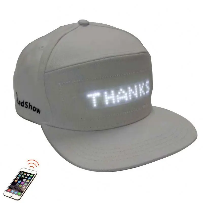Cheapest 536 LED Hat cap programmable LED Baseball Caps APP Controlled Message Display LED Hat Cap