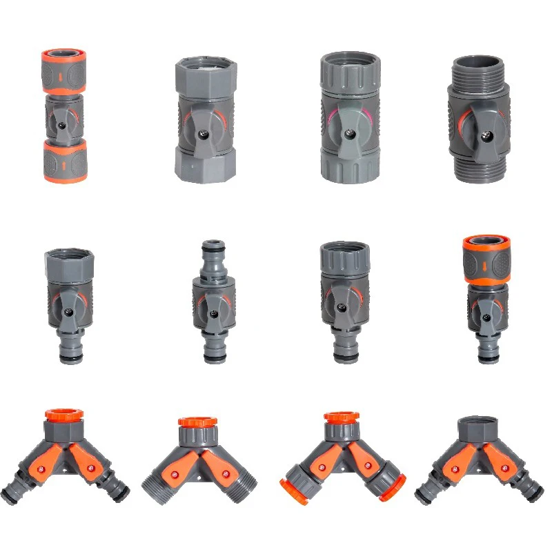 Lingzhen With garden car wash equipment quick connector ABS 1/2 3/4 inch quick connector nipple