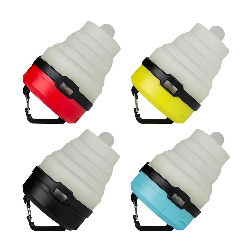 ABS Environmental friendly Foldable Indoor Sensor Light LED Rechargeable Tent Lamp for Camping