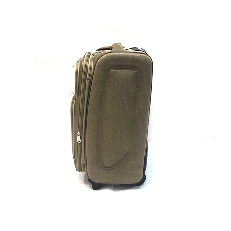 Wholesale Large Capacity 100% Polyester Fabric Lining Ultra Lightweight 4 Wheels Trolley Luggage Bags Suitcase