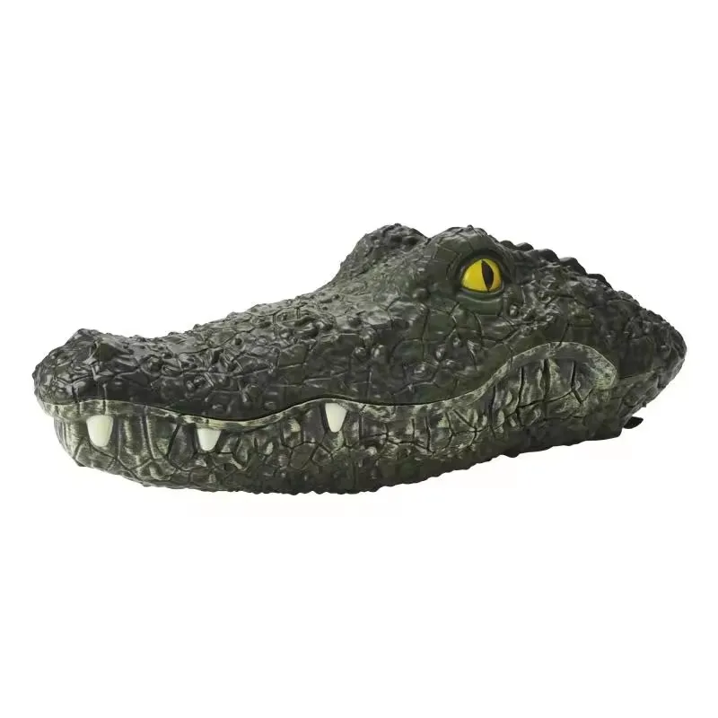 2.4G RC Electric Toys Remote Control Animal Crocodile Simulation RC Alligator Head Boat for Kids Adults Prank