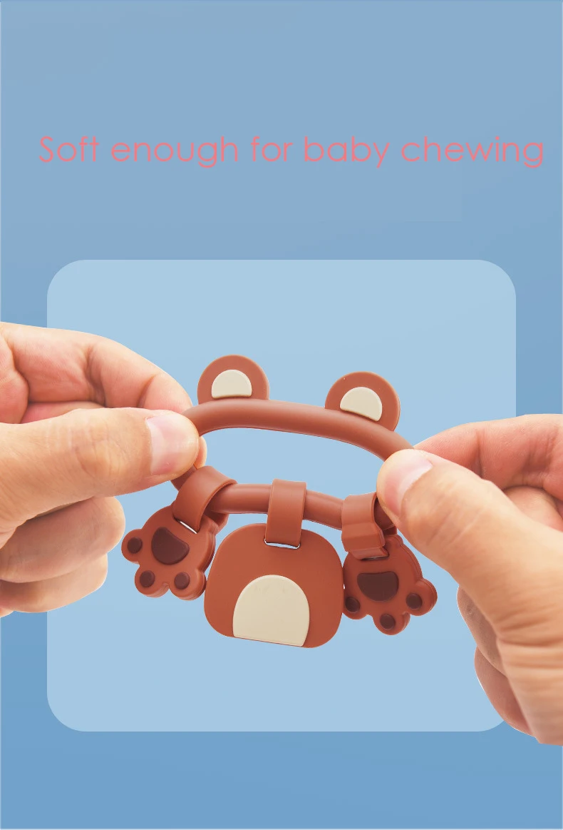 Matching Animals Toddler Teething Learning Toys Sensory Kid Silicone Chewing Teether