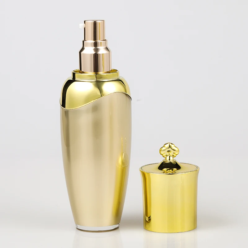 Wholesale lotion beauty containers cosmetic set bottles acrylic jar with pump 20ml 30ml  80ml