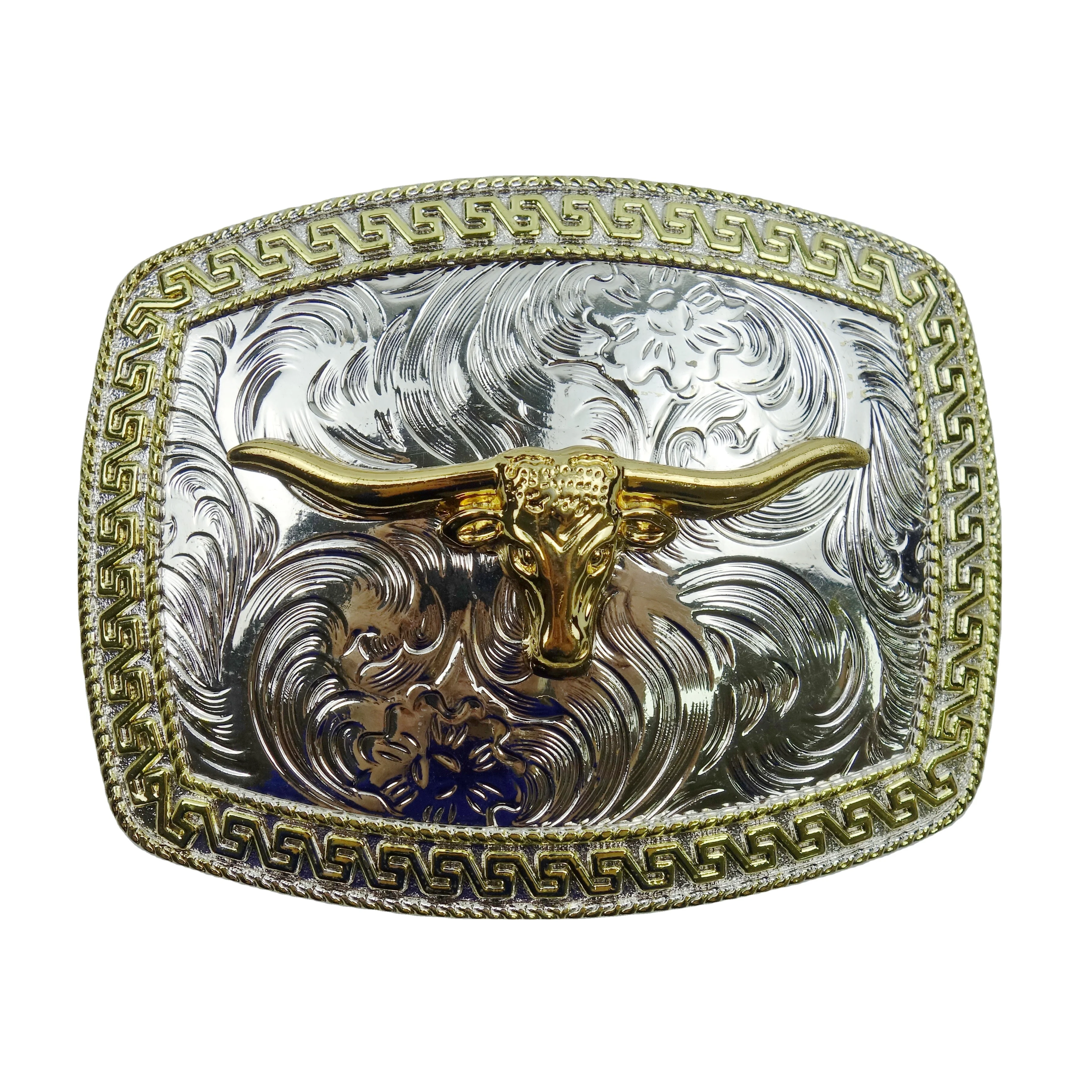 Оптовая продажа с завода, новинка, Лидер продаж, настраиваемая большая пряжка для ремня в западном стиле, Блестящая серебряная, золотая, черная ковбойская пряжка для ремня cowgirl