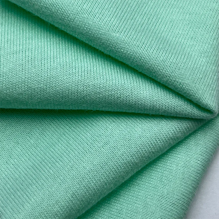 Ready to Ship High Quality Solid Color Stretch 95 Cotton 5 Lycra Jersey  Cotton Fabric For Pajamas
